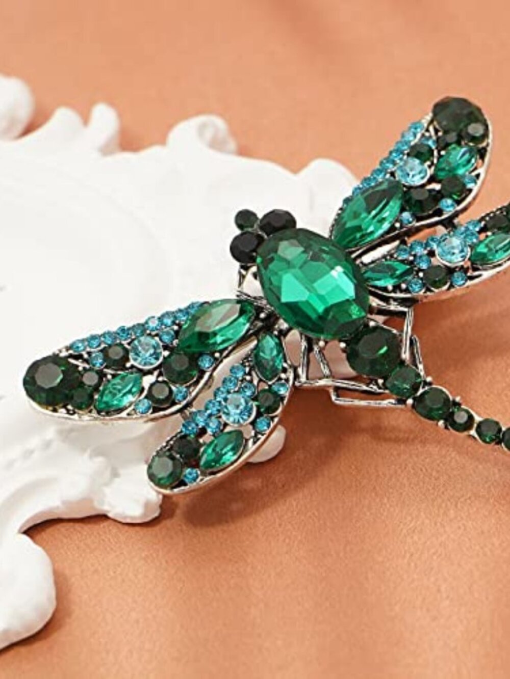 Dragonfly‎ Brooch Pin Acrylic Fly Insect Breastpin for Women Clothing Corsage